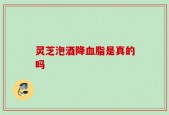 灵芝泡酒降血脂是真的吗