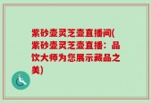 紫砂壶灵芝壶直播间(紫砂壶灵芝壶直播：品饮大师为您展示藏品之美)