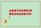 山参孢子粉去哪买(哪里能买到山参孢子粉？)