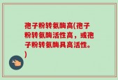 孢子粉转氨酶高(孢子粉转氨酶活性高，或孢子粉转氨酶具高活性。)