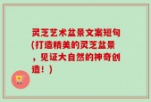 灵芝艺术盆景文案短句(打造精美的灵芝盆景，见证大自然的神奇创造！)