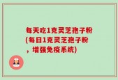 每天吃1克灵芝孢子粉(每日1克灵芝孢子粉，增强免疫系统)