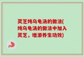 灵芝炖乌龟汤的做法(炖乌龟汤的做法中加入灵芝，增添养生功效)