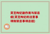 灵芝枸杞副作用与禁忌症(灵芝枸杞的注意事项和禁忌事项总结)