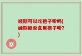 经期可以吃孢子粉吗(经期能否食用孢子粉？)