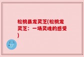 松桃县龙灵芝(松桃龙灵芝：一场灵魂的感受)