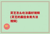 灵芝怎么吃法最好视频(灵芝的最佳食用方法视频)