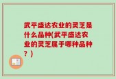 武平盛达农业的灵芝是什么品种(武平盛达农业的灵芝属于哪种品种？)
