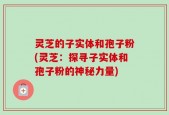 灵芝的子实体和孢子粉(灵芝：探寻子实体和孢子粉的神秘力量)
