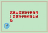 武夷山灵芝孢子粉作用？灵芝孢子粉有什么好处