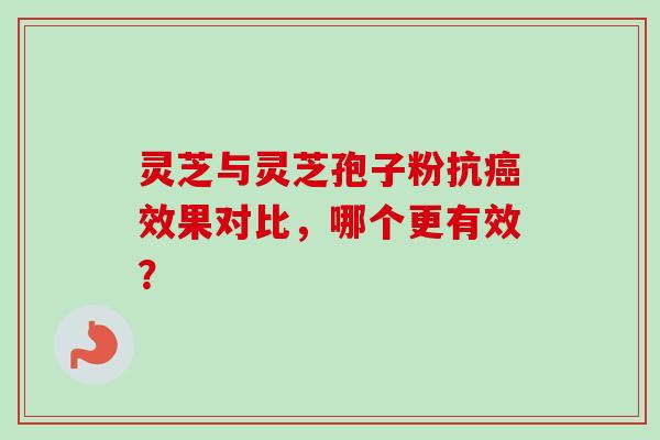 灵芝与灵芝孢子粉抗效果对比,哪个更有效? 灵芝与灵芝孢子粉抗效果对比,哪个更有效?