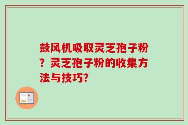鼓风机吸取灵芝孢子粉?灵芝孢子粉的收集方法与技巧? 鼓风机吸取灵芝孢子粉?灵芝孢子粉的收集方法与技巧?