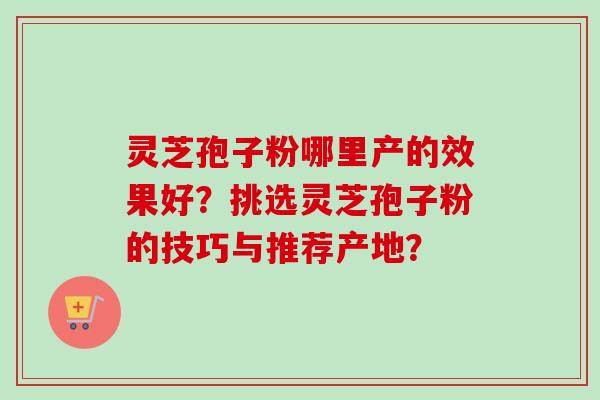 灵芝孢子粉哪里产的效果好？挑选灵芝孢子粉的技巧与推荐产地？