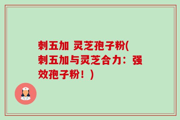 刺五加 灵芝孢子粉(刺五加与灵芝合力:强效孢子粉!) 刺五加 灵芝孢子粉(刺五加与灵芝合力:强效孢子粉!)