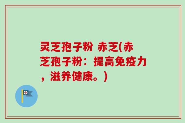 灵芝孢子粉 赤芝(赤芝孢子粉:提高免疫力,滋养健康。) 灵芝孢子粉 赤芝(赤芝孢子粉:提高免疫力,滋养健康。)