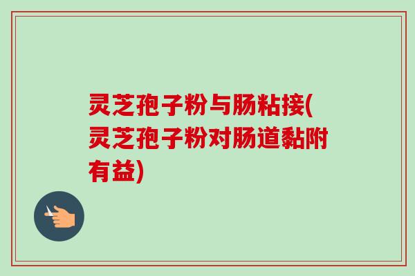 灵芝孢子粉与肠粘接(灵芝孢子粉对肠道黏附有益)