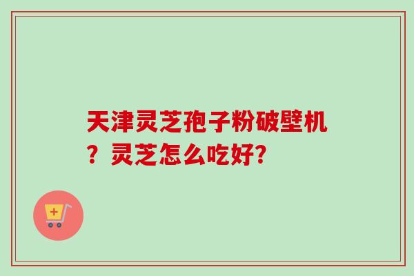 天津灵芝孢子粉破壁机？灵芝怎么吃好？