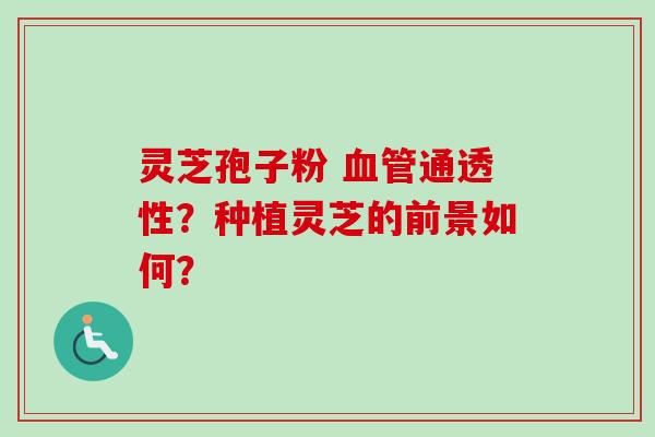 灵芝孢子粉 通透性?种植灵芝的前景如何? 灵芝孢子粉 通透性?种植灵芝的前景如何?