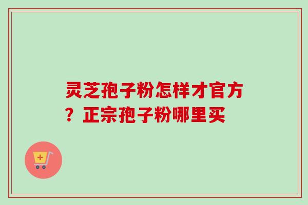 灵芝孢子粉怎样才官方?正宗孢子粉哪里买 灵芝孢子粉怎样才官方?正宗孢子粉哪里买