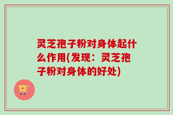 灵芝孢子粉对身体起什么作用(发现:灵芝孢子粉对身体的好处) 灵芝孢子粉对身体起什么作用(发现:灵芝孢子粉对身体的好处)