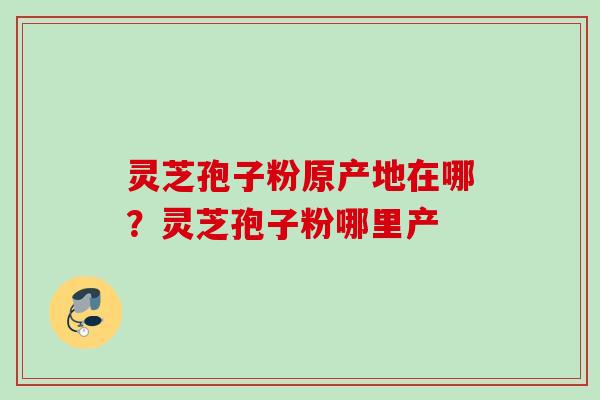 灵芝孢子粉原产地在哪？灵芝孢子粉哪里产