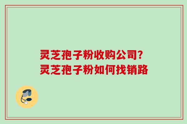 灵芝孢子粉收购公司?灵芝孢子粉如何找销路 灵芝孢子粉收购公司?灵芝孢子粉如何找销路