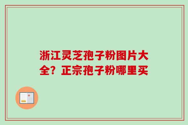 浙江灵芝孢子粉图片大全?正宗孢子粉哪里买 浙江灵芝孢子粉图片大全?正宗孢子粉哪里买