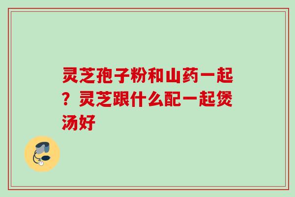 灵芝孢子粉和山药一起？灵芝跟什么配一起煲汤好