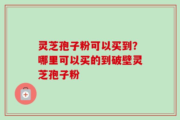 灵芝孢子粉可以买到?哪里可以买的到破壁灵芝孢子粉 灵芝孢子粉可以买到?哪里可以买的到破壁灵芝孢子粉