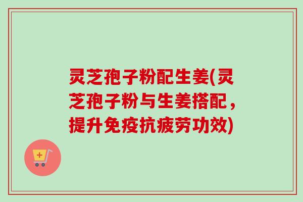 灵芝孢子粉配生姜(灵芝孢子粉与生姜搭配,提升免疫功效) 灵芝孢子粉配生姜(灵芝孢子粉与生姜搭配,提升免疫功效)