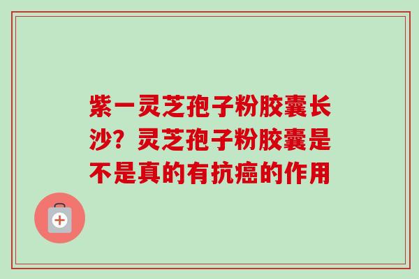 紫一灵芝孢子粉胶囊长沙?灵芝孢子粉胶囊是不是真的有抗的作用 紫一灵芝孢子粉胶囊长沙?灵芝孢子粉胶囊是不是真的有抗的作用