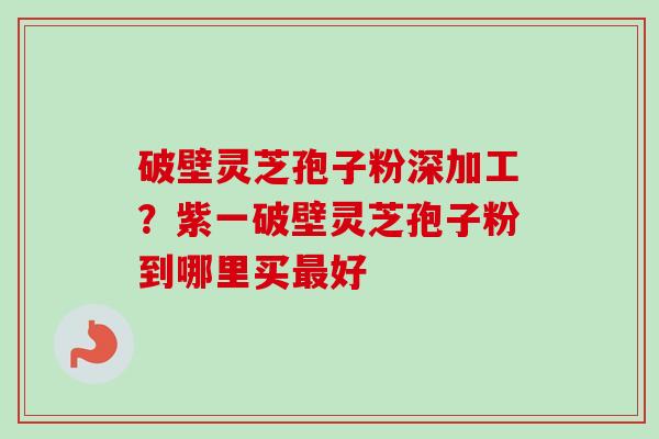 破壁灵芝孢子粉深加工?紫一破壁灵芝孢子粉到哪里买好 破壁灵芝孢子粉深加工?紫一破壁灵芝孢子粉到哪里买好