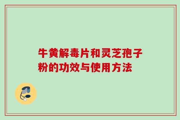 牛黄片和灵芝孢子粉的功效与使用方法 牛黄片和灵芝孢子粉的功效与使用方法
