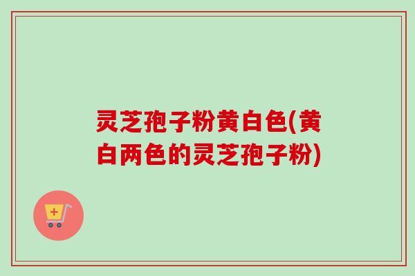 灵芝孢子粉黄白色(黄白两色的灵芝孢子粉)
