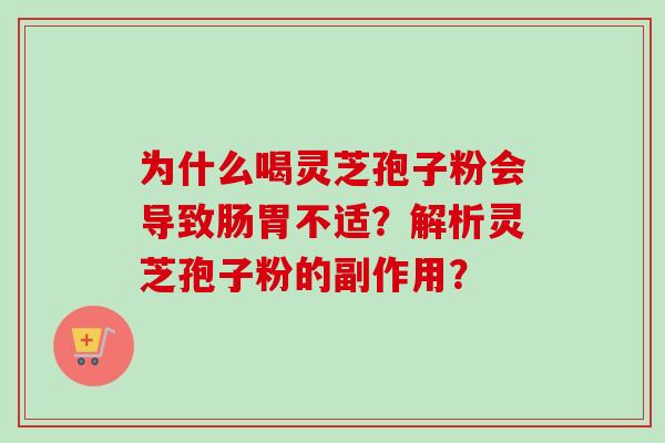 为什么喝灵芝孢子粉会导致肠胃不适？解析灵芝孢子粉的副作用？