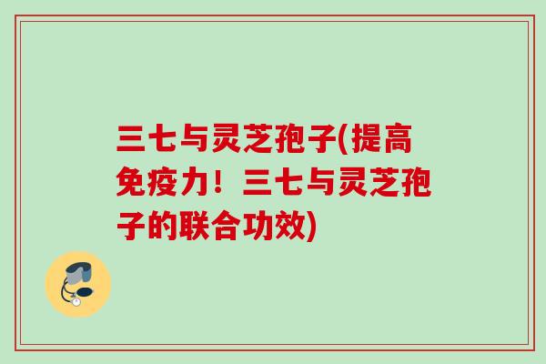 三七与灵芝孢子(提高免疫力!三七与灵芝孢子的联合功效) 三七与灵芝孢子(提高免疫力!三七与灵芝孢子的联合功效)