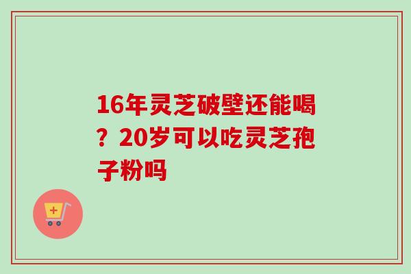 16年灵芝破壁还能喝?20岁可以吃灵芝孢子粉吗 16年灵芝破壁还能喝?20岁可以吃灵芝孢子粉吗