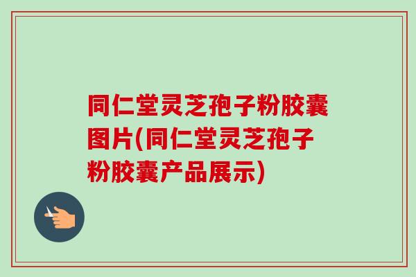 同仁堂灵芝孢子粉胶囊图片(同仁堂灵芝孢子粉胶囊产品展示) 同仁堂灵芝孢子粉胶囊图片(同仁堂灵芝孢子粉胶囊产品展示)