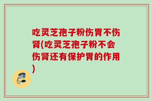 吃灵芝孢子粉伤胃不伤(吃灵芝孢子粉不会伤还有保护胃的作用) 吃灵芝孢子粉伤胃不伤(吃灵芝孢子粉不会伤还有保护胃的作用)