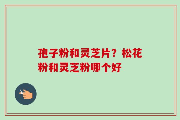 孢子粉和灵芝片?松花粉和灵芝粉哪个好 孢子粉和灵芝片?松花粉和灵芝粉哪个好