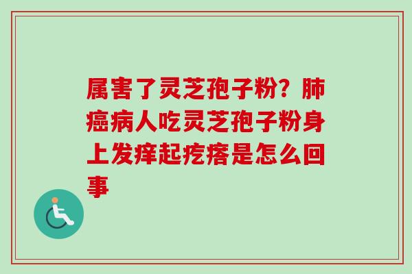 属害了灵芝孢子粉?人吃灵芝孢子粉身上发痒起疙瘩是怎么回事 属害了灵芝孢子粉?人吃灵芝孢子粉身上发痒起疙瘩是怎么回事