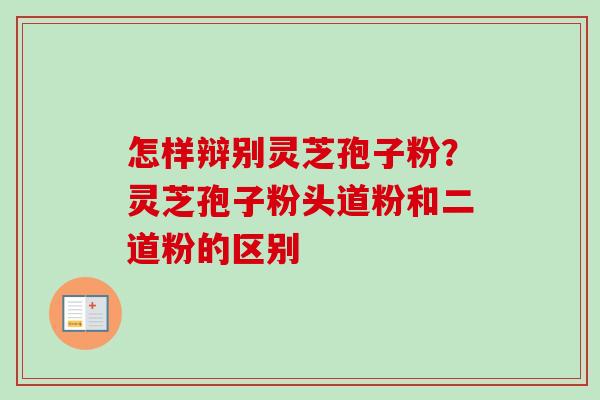 怎样辩别灵芝孢子粉?灵芝孢子粉头道粉和二道粉的区别 怎样辩别灵芝孢子粉?灵芝孢子粉头道粉和二道粉的区别
