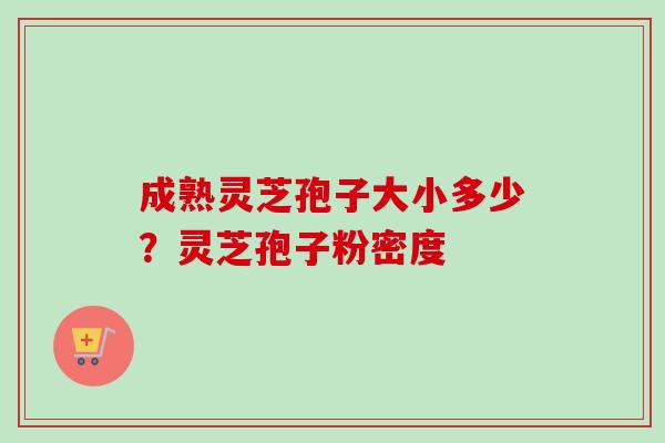 成熟灵芝孢子大小多少?灵芝孢子粉密度 成熟灵芝孢子大小多少?灵芝孢子粉密度