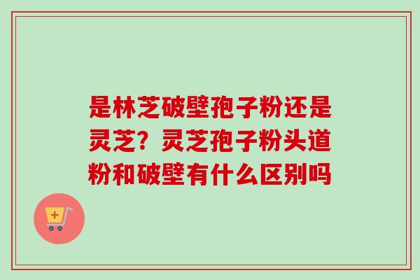 是林芝破壁孢子粉还是灵芝?灵芝孢子粉头道粉和破壁有什么区别吗 是林芝破壁孢子粉还是灵芝?灵芝孢子粉头道粉和破壁有什么区别吗