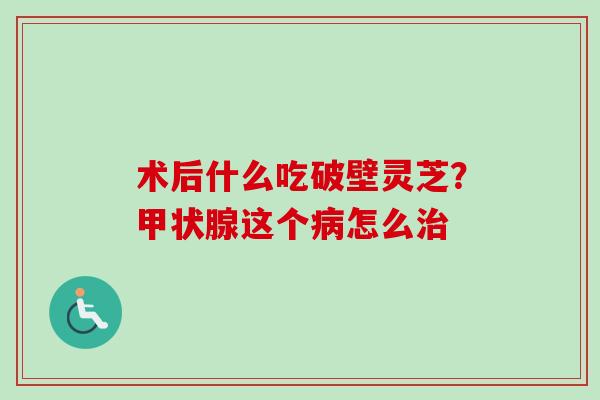 术后什么吃破壁灵芝?这个怎么 术后什么吃破壁灵芝?这个怎么