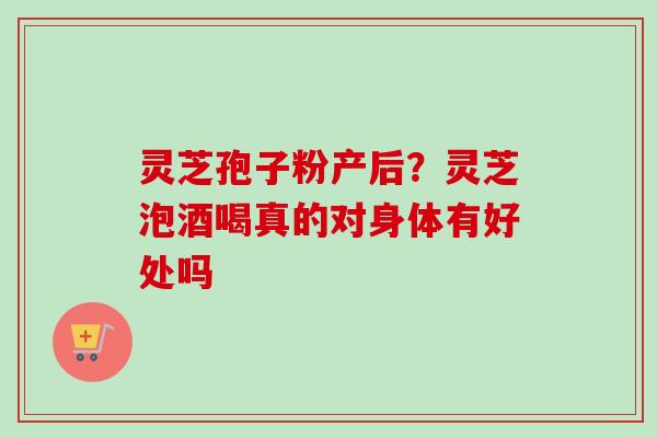 灵芝孢子粉产后?灵芝泡酒喝真的对身体有好处吗 灵芝孢子粉产后?灵芝泡酒喝真的对身体有好处吗