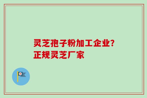 灵芝孢子粉加工企业?正规灵芝厂家 灵芝孢子粉加工企业?正规灵芝厂家