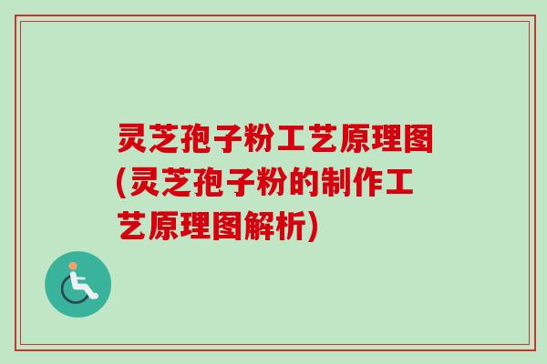 灵芝孢子粉工艺原理图(灵芝孢子粉的制作工艺原理图解析) 灵芝孢子粉工艺原理图(灵芝孢子粉的制作工艺原理图解析)