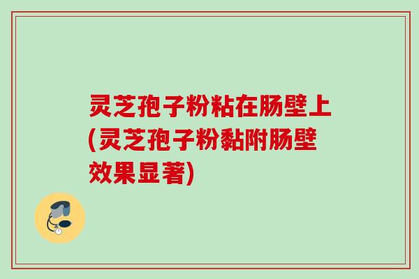 灵芝孢子粉粘在肠壁上(灵芝孢子粉黏附肠壁效果显著) 灵芝孢子粉粘在肠壁上(灵芝孢子粉黏附肠壁效果显著)
