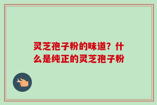灵芝孢子粉的味道?什么是纯正的灵芝孢子粉 灵芝孢子粉的味道?什么是纯正的灵芝孢子粉